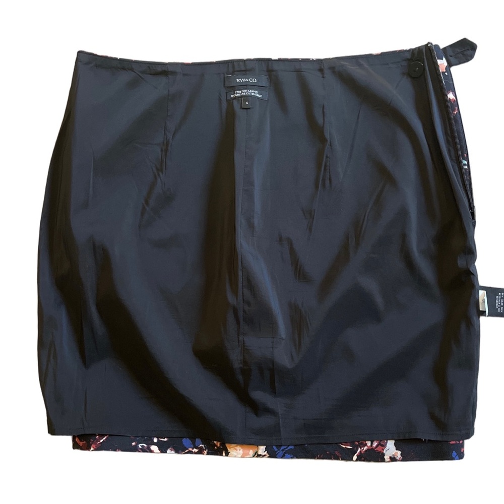 RW&CO. multicolour patterned cotton blend mini skirt with black stretch lining - Picture 7 of 10